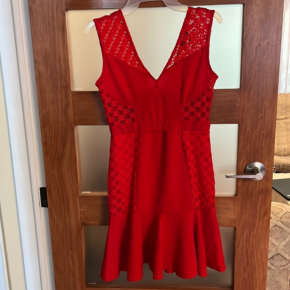 TFNC red mini dress size S